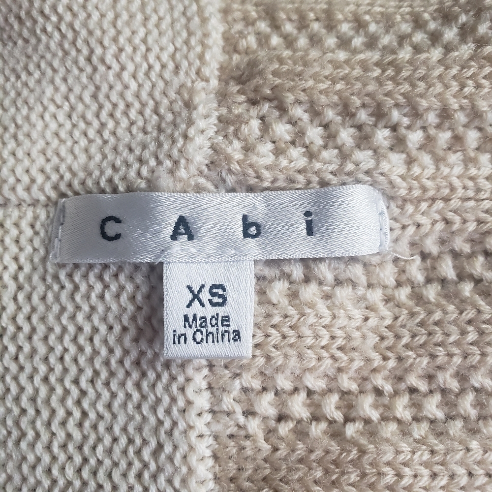 Cabi Patchwork Cardigan Sweater Wool XS - Picture 6 of 9